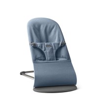 Little Pea BabyBjorn Bouncer Bliss-blue-woven melange
